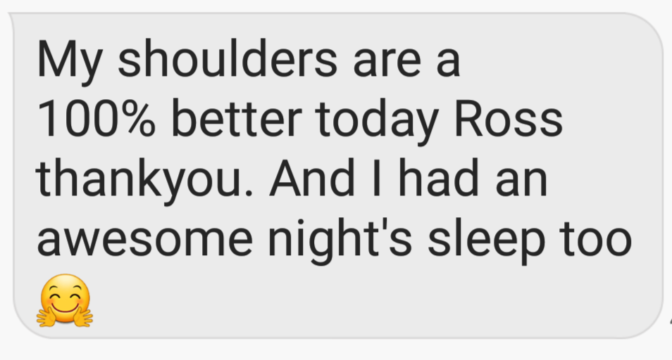 My shoulders feel better